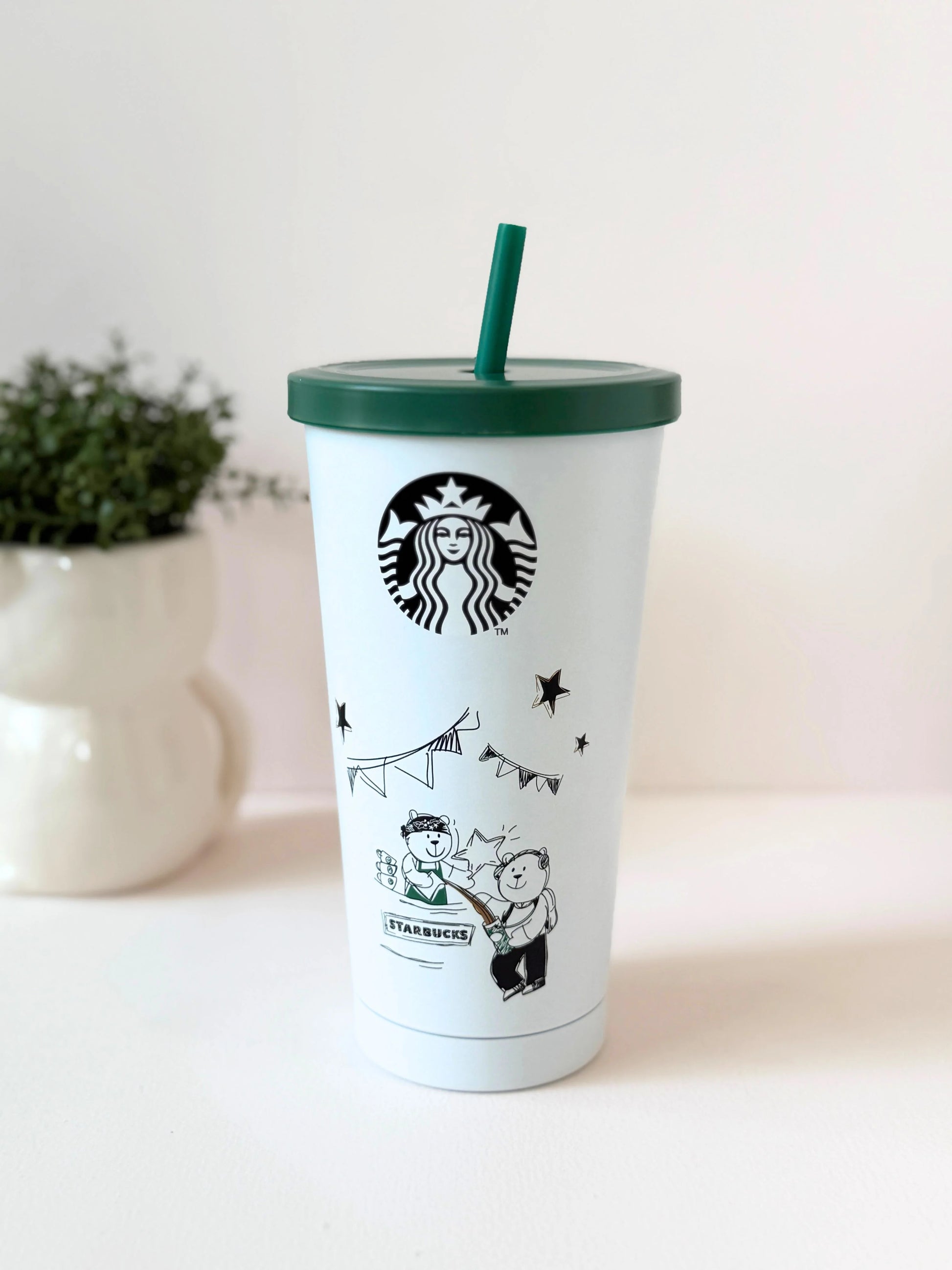 Starbuck White Insulated Tumbler, 500 ml