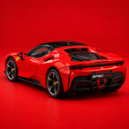 Ferrari SF90 Stradale 1:64 Diecast Model Car | Bburago – Red