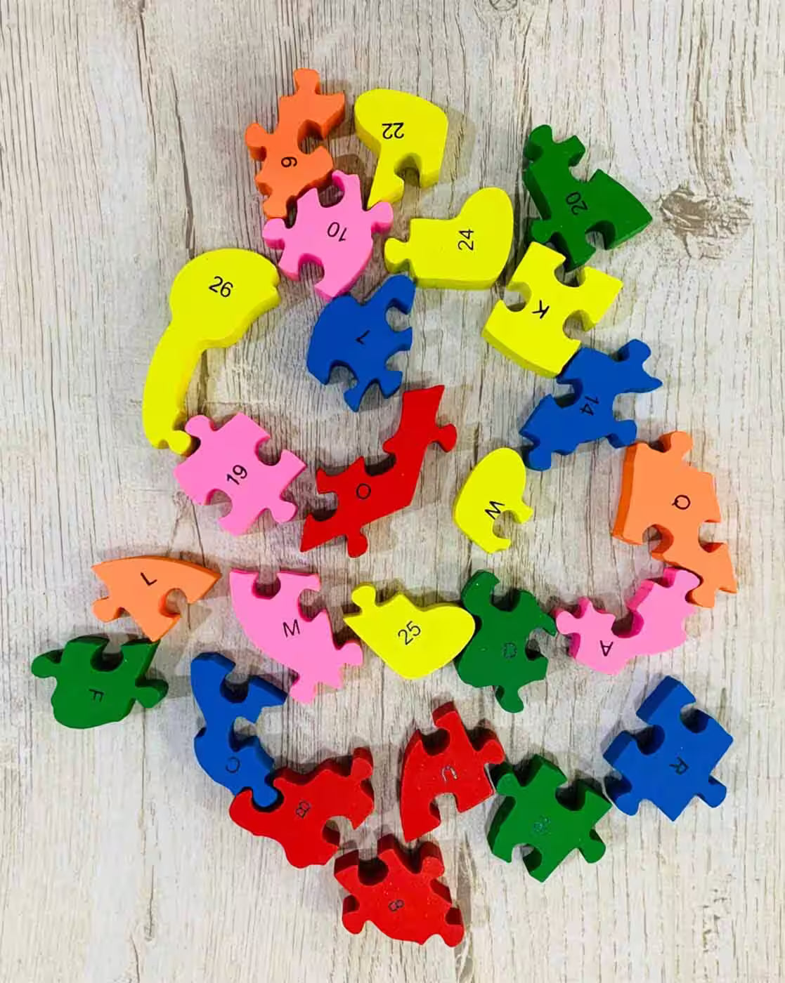 Smiling Lion Alphabet & Number Puzzle