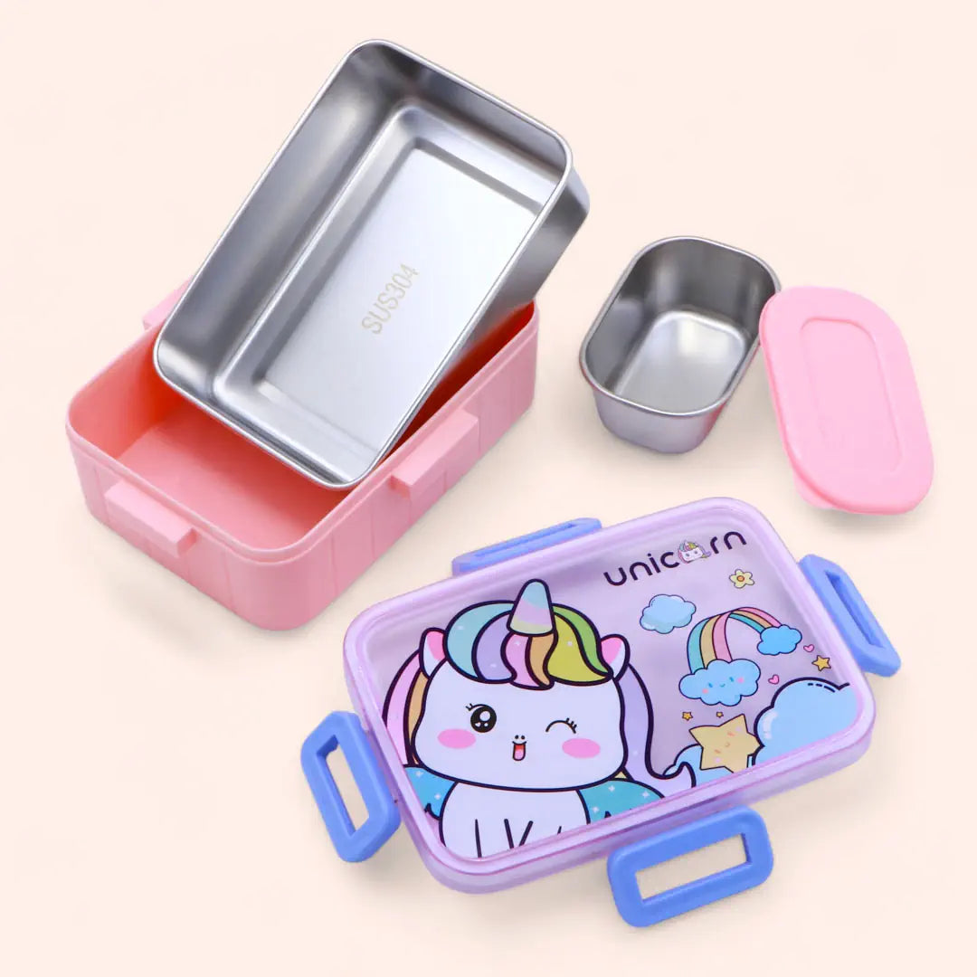 Unicorn Lunch Box, Stainless steel, 700 ml