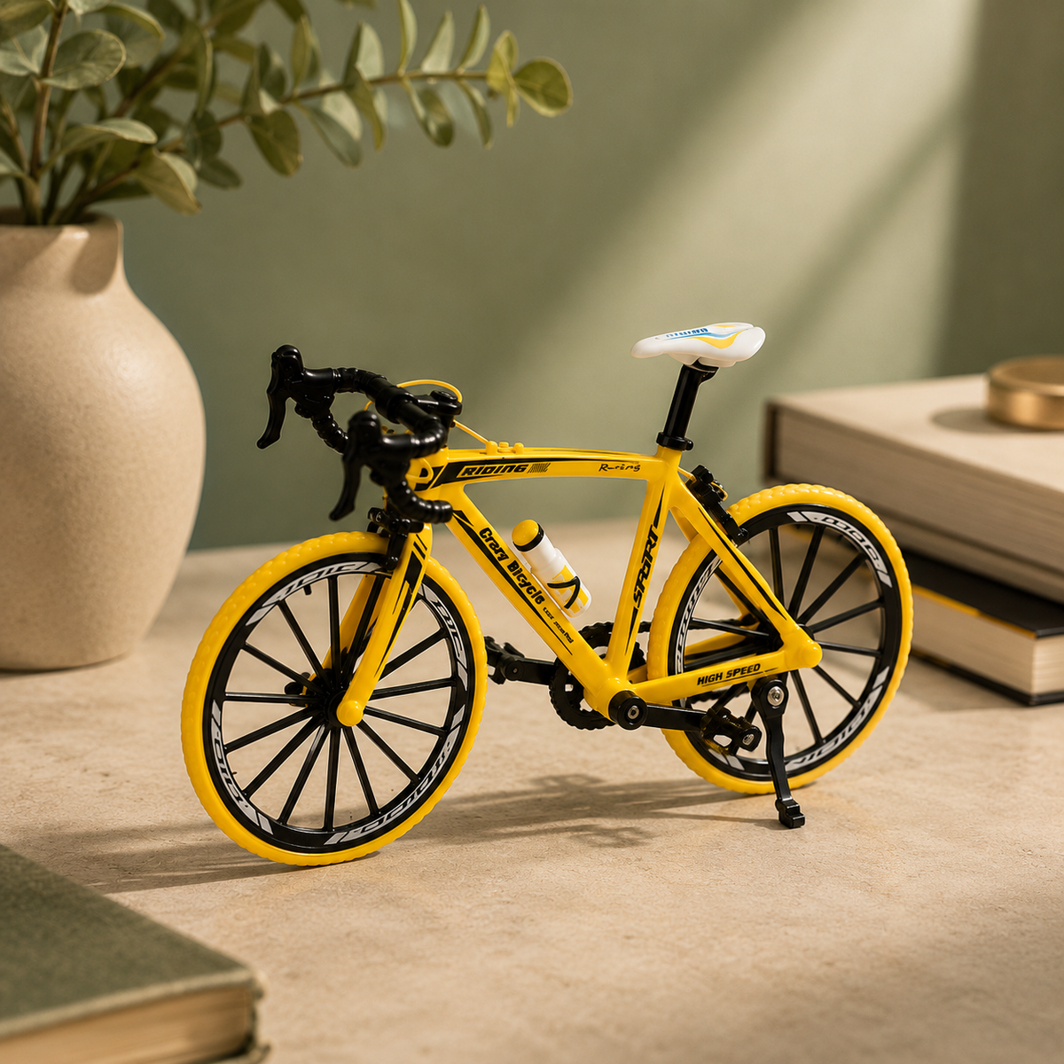Premium 1:8 Scale Die-Cast Bicycle Toy With Realistic Design, Movable Pedals and Sturdy Metal Construction