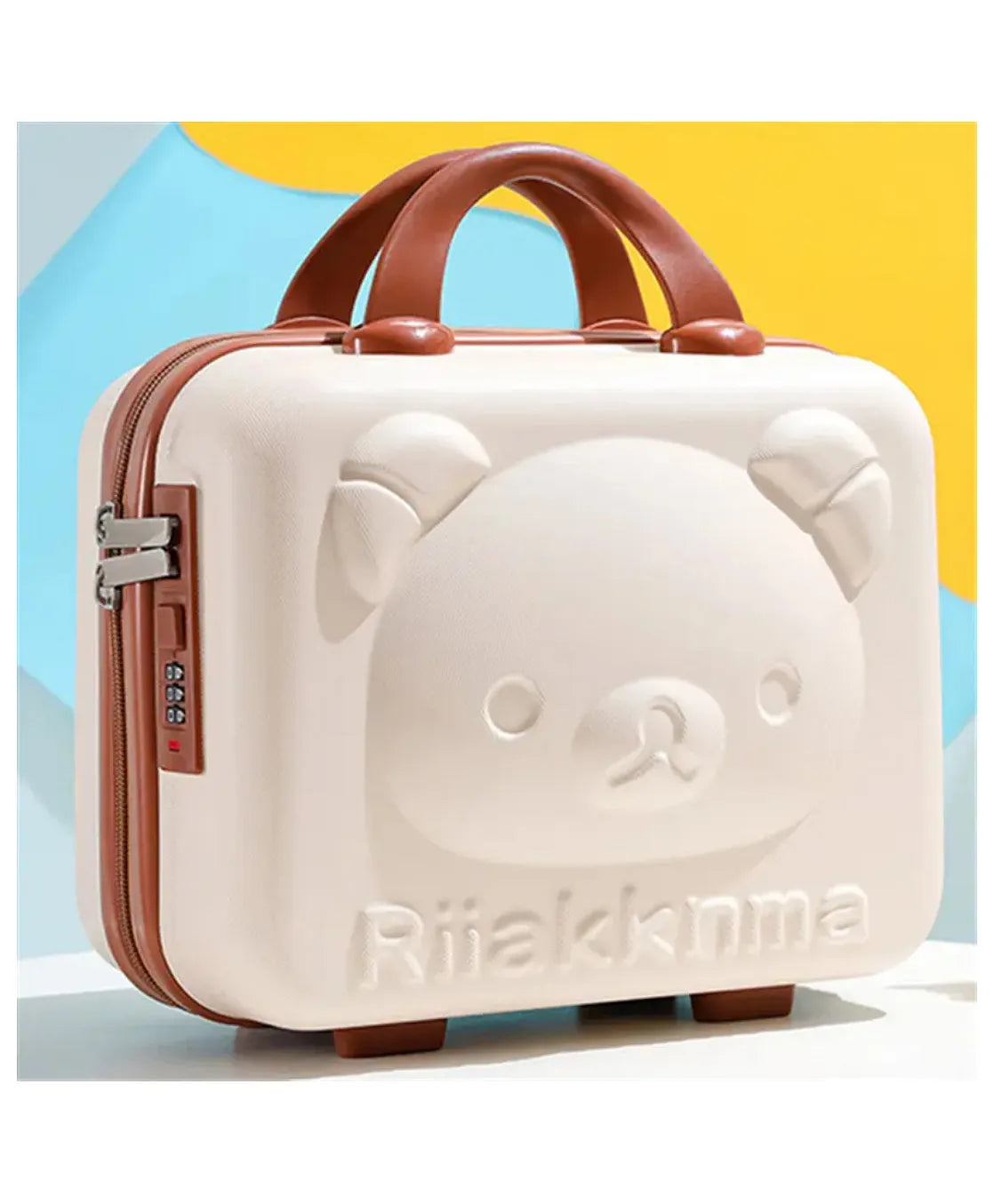 Kid's Vanity/Travel Bag with Lock, Strap & Zipper