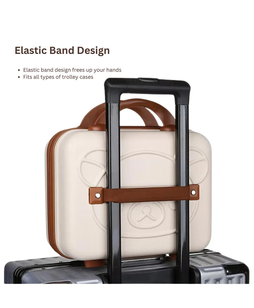 Kid's Vanity/Travel Bag with Lock, Strap & Zipper