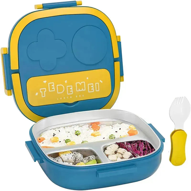 Tedemei Lunch Locker Bento Box, 3 Compartment (550 ml)