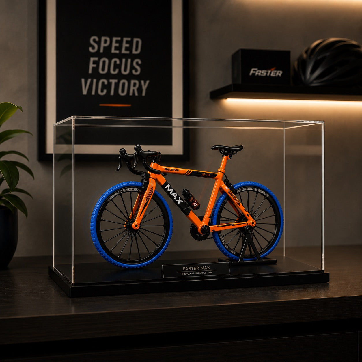 Premium 1:10 Scale Die-Cast Bicycle Toy With Realistic Design, Movable Pedals and Sturdy Metal Construction