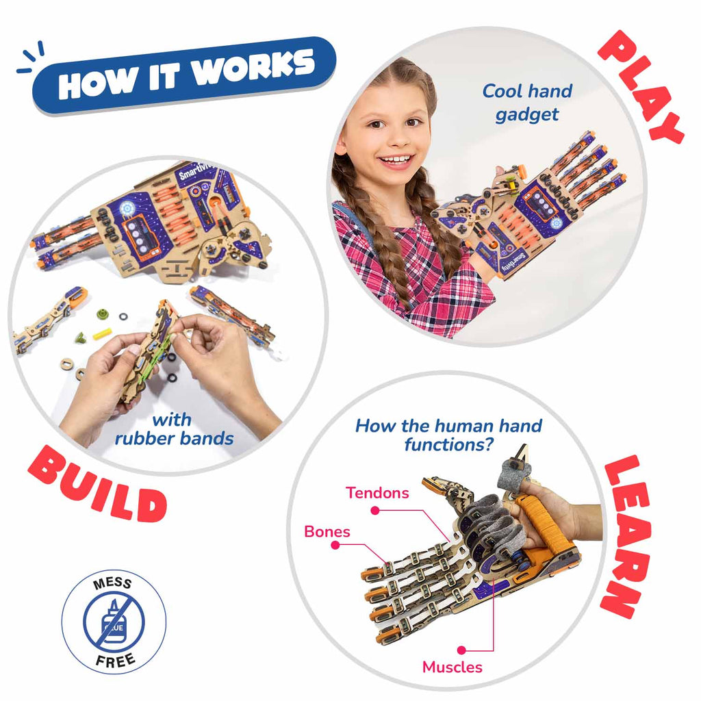 Robotic Mechanical Hand | Ages 8-14 years | Powerful Gripping