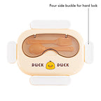 Yellow Duck-Duck Theme Double Lock Stainless Steel Kids Lunch/Tiffin Box