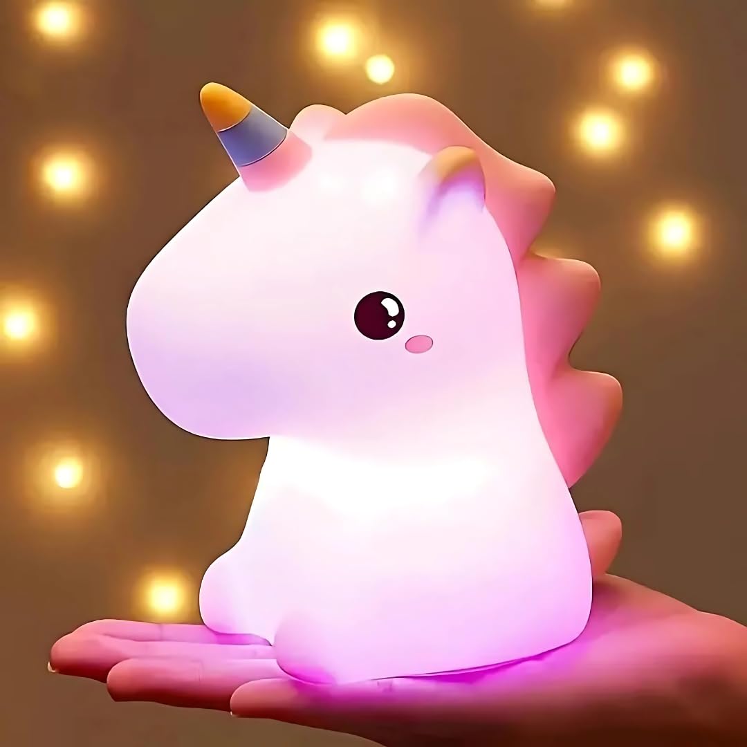 Baby Unicorn Silicone Touch Light Night Cute Lamp