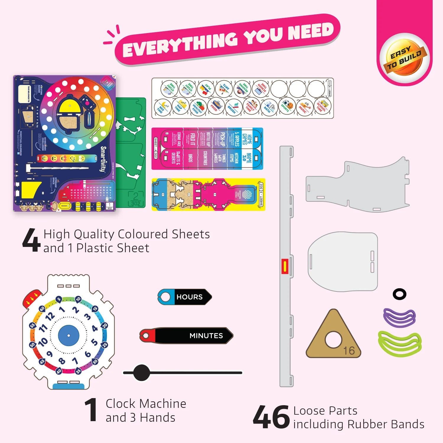 Interactive Clock | 6 - 14 years | DIY STEM Construction Toy