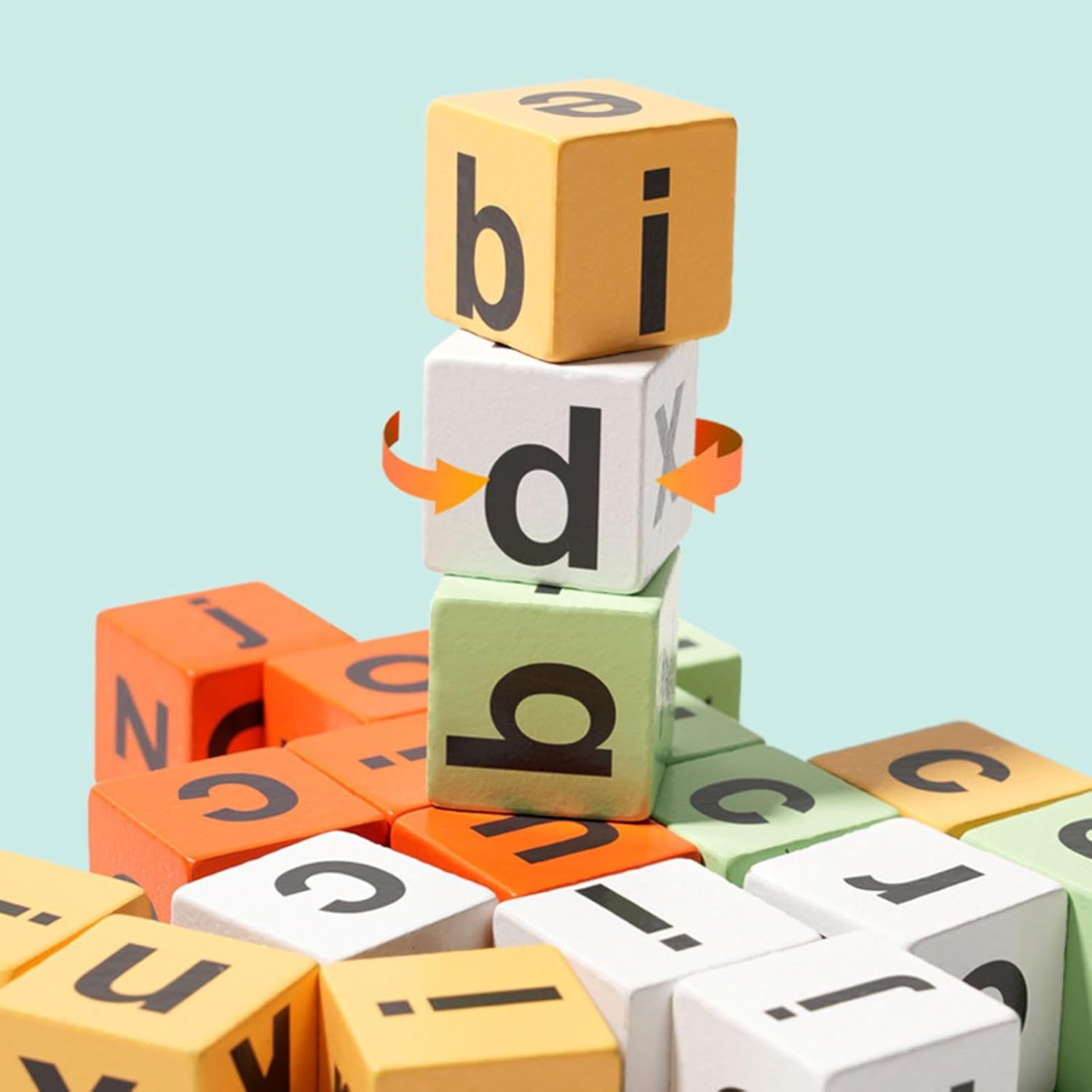Letter Spelling Block Wooden Montessori Toys