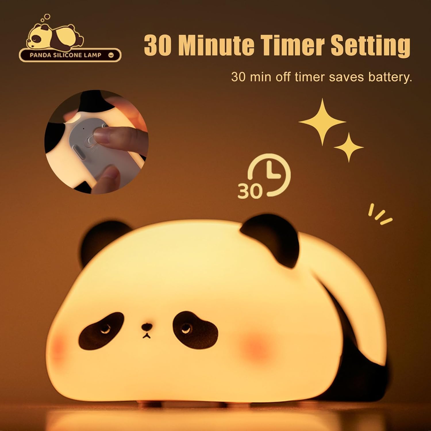 Lazy Panda Silicone Night Light