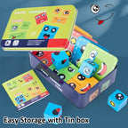 16 Pcs Face Changing Wooden Blocks Puzzle Toy