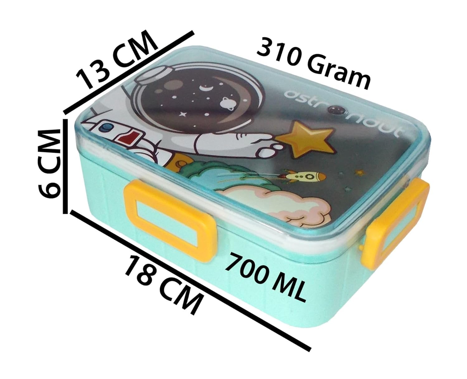 Astronaut Lunch Box, 700ML Stainless Steel