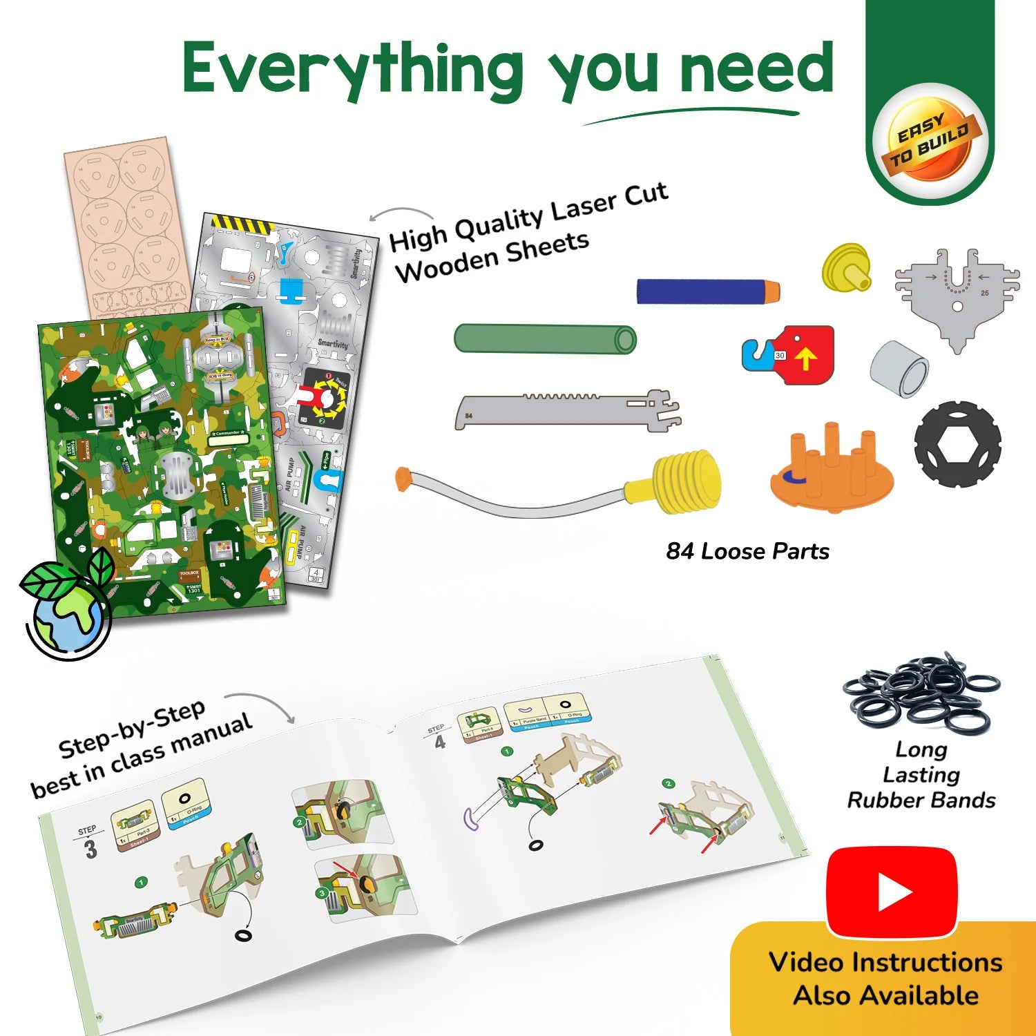 Missile Launcher - Army Truck | 8 - 14 years | DIY STEM Construction Toy
