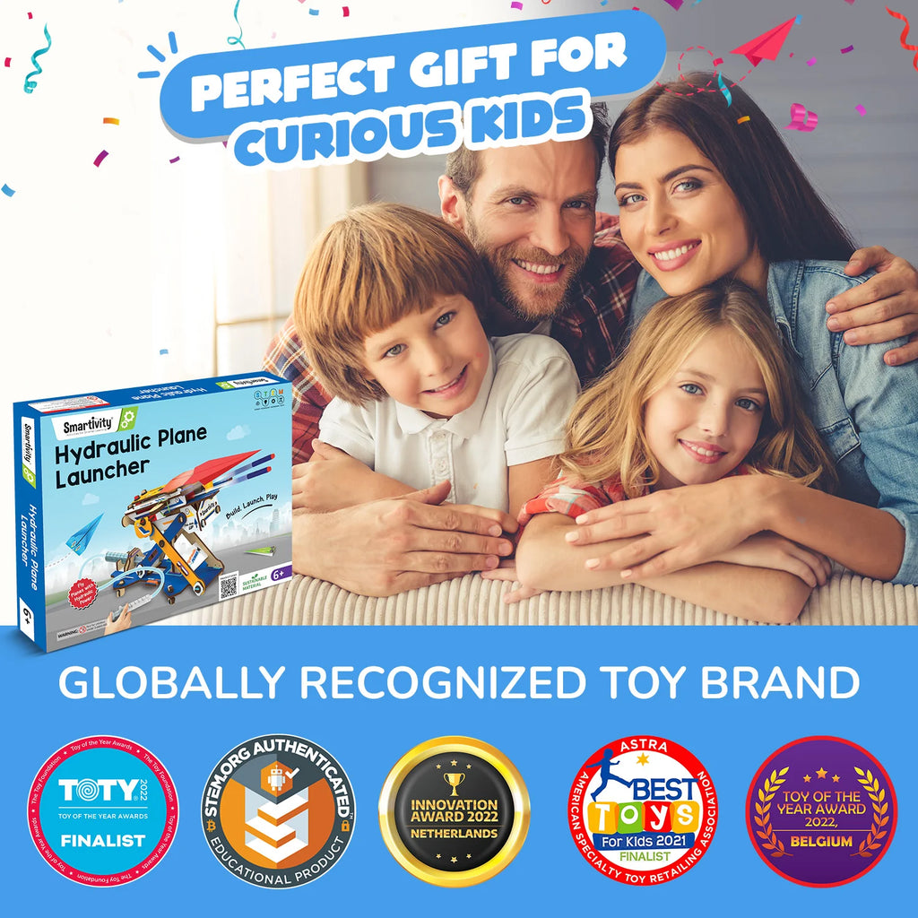 2in1 Hydraulic Planes & Darts Launcher | Ages 6-10 Years