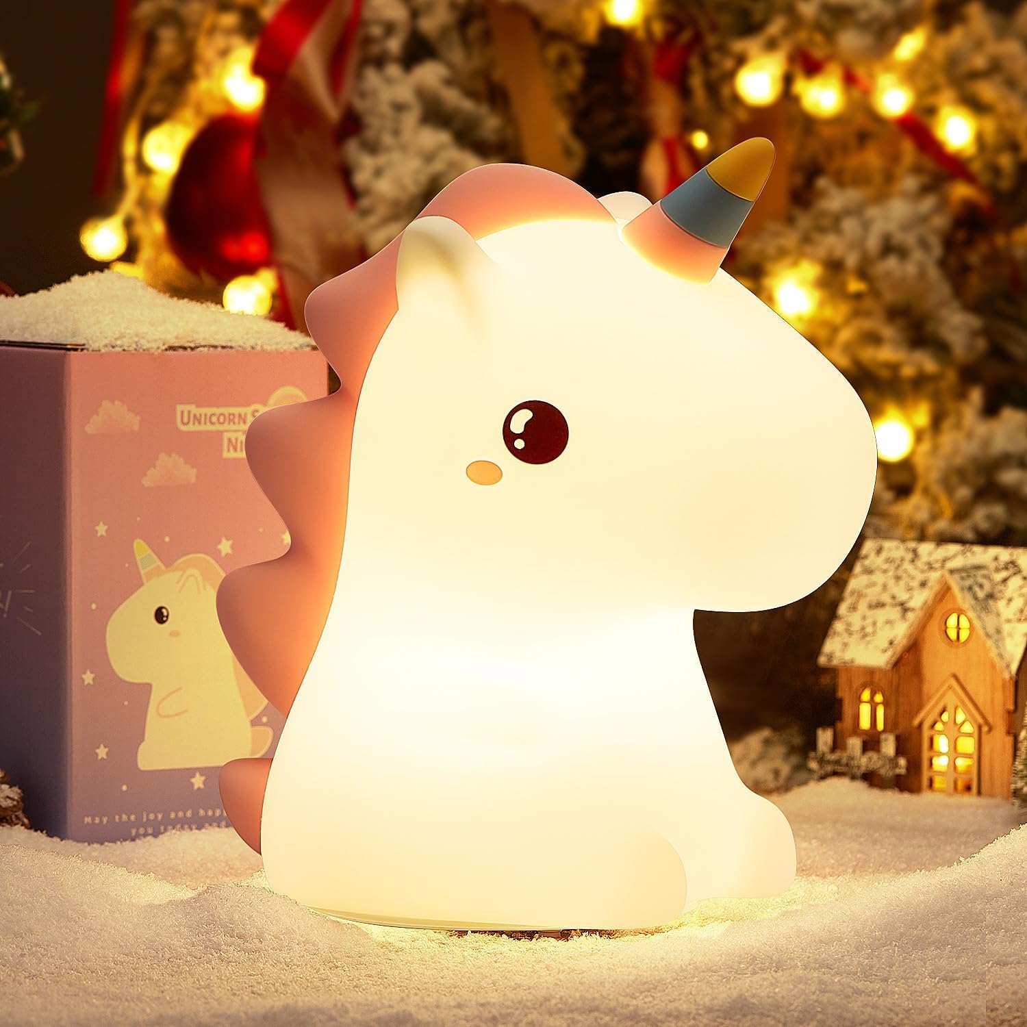 Baby Unicorn Silicone Touch Light Night Cute Lamp
