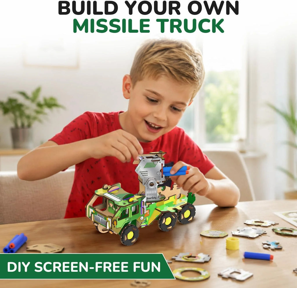 Missile Launcher - Army Truck | 8 - 14 years | DIY STEM Construction Toy
