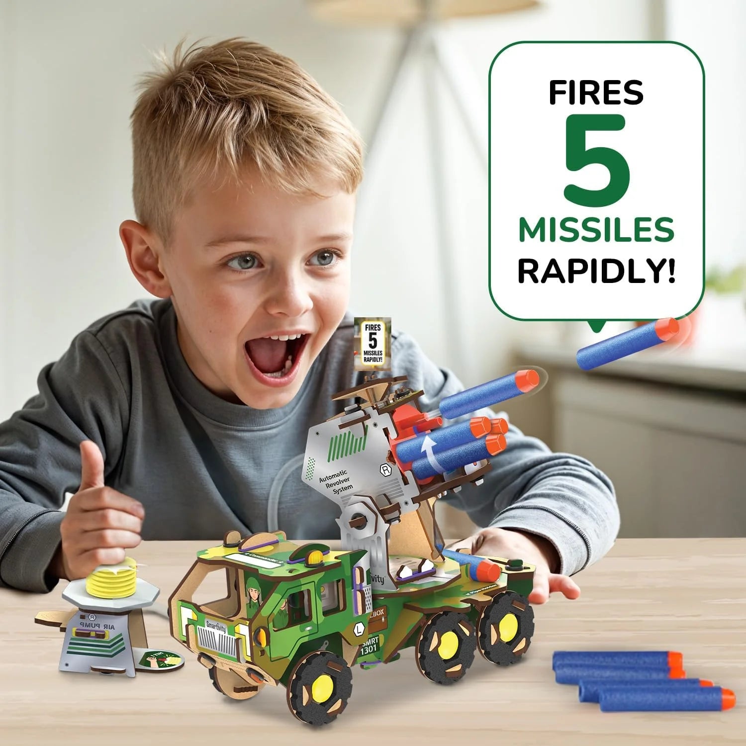 Missile Launcher - Army Truck | 8 - 14 years | DIY STEM Construction Toy