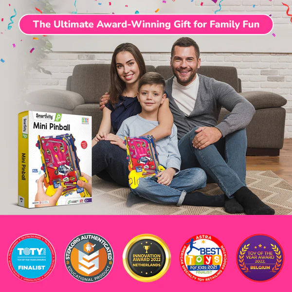 Hand - Held Mini Pinball Game | 6 - 14 years | Screen Free Play
