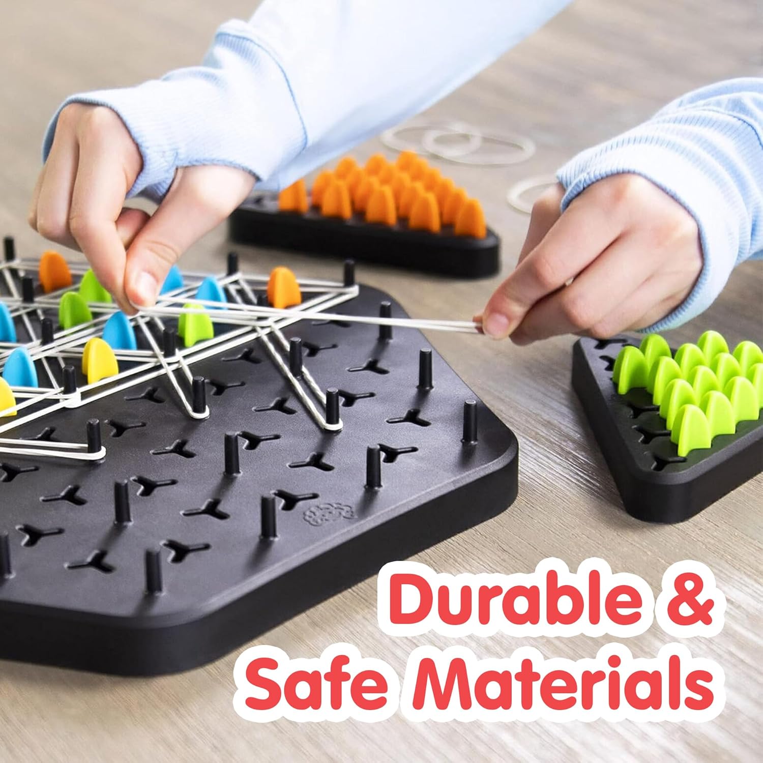 Chain Triangle Chess Game Triggle Rubber Band Game For Kids