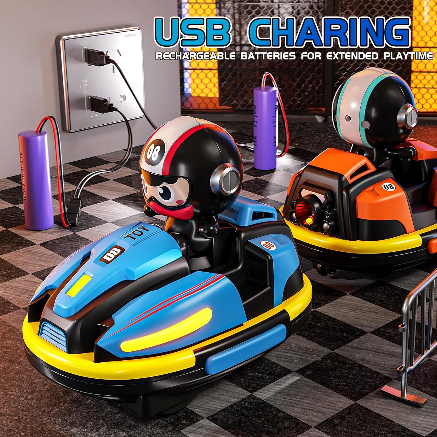 RC Bumper Cars Set for 2 Players