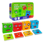 16 Pcs Face Changing Wooden Blocks Puzzle Toy