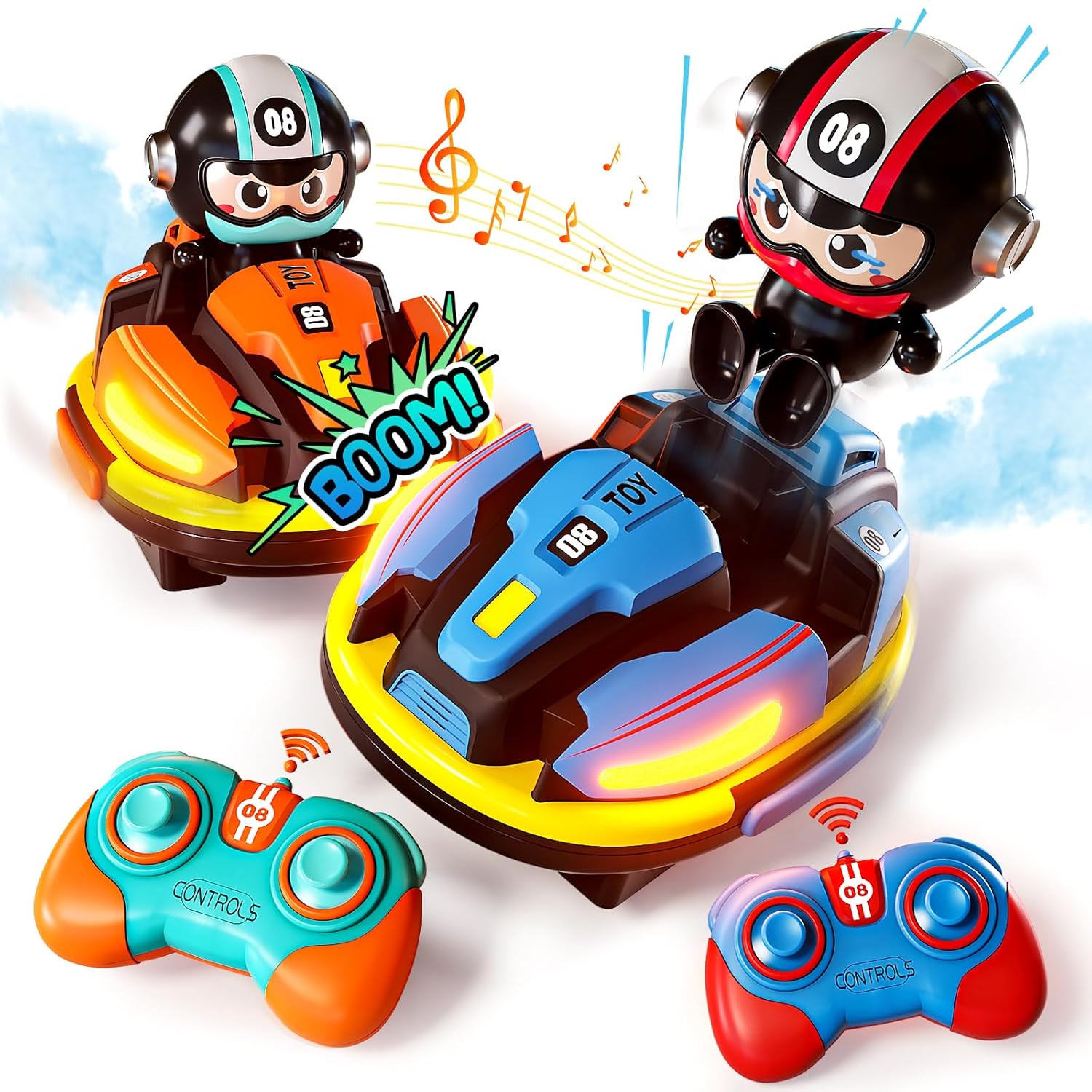 RC Bumper Cars Set for 2 Players