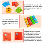 16 Pcs Face Changing Wooden Blocks Puzzle Toy