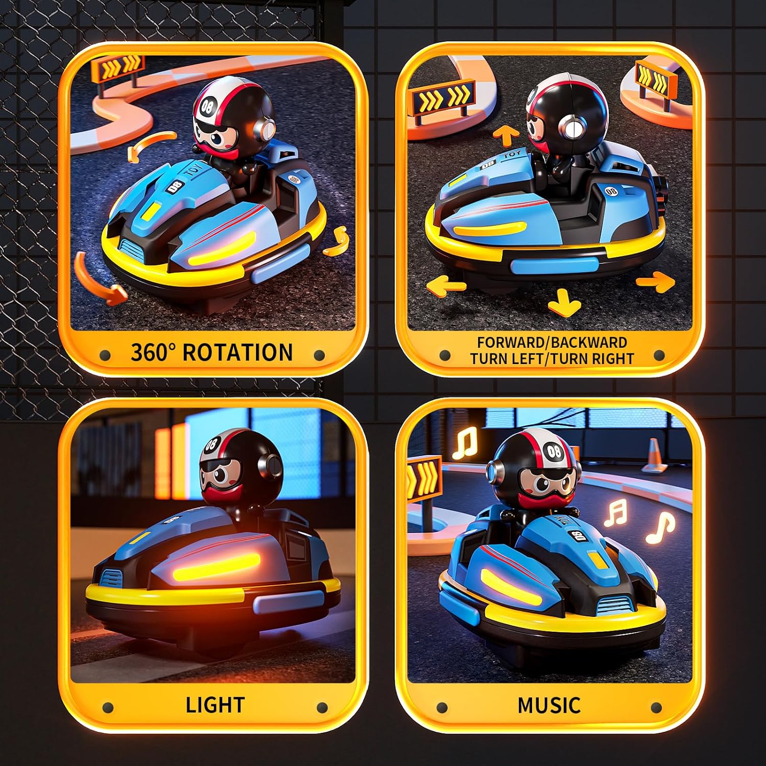 RC Bumper Cars Set for 2 Players