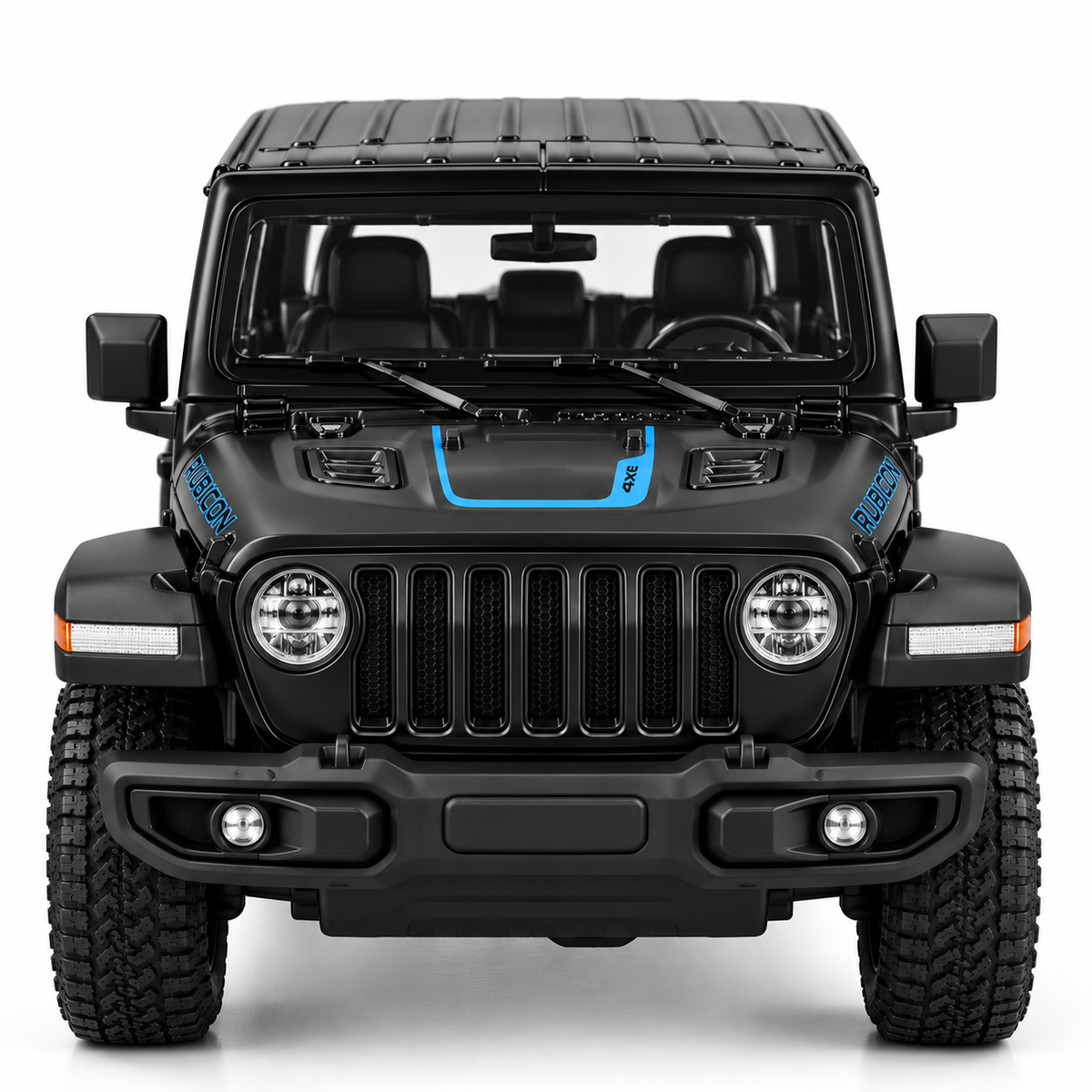 Rastar Jeep Wrangler Rubicon 4xe 1:24 Scale Diecast Model – Black