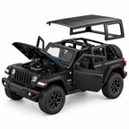Rastar Jeep Wrangler Rubicon 4xe 1:24 Scale Diecast Model – Black