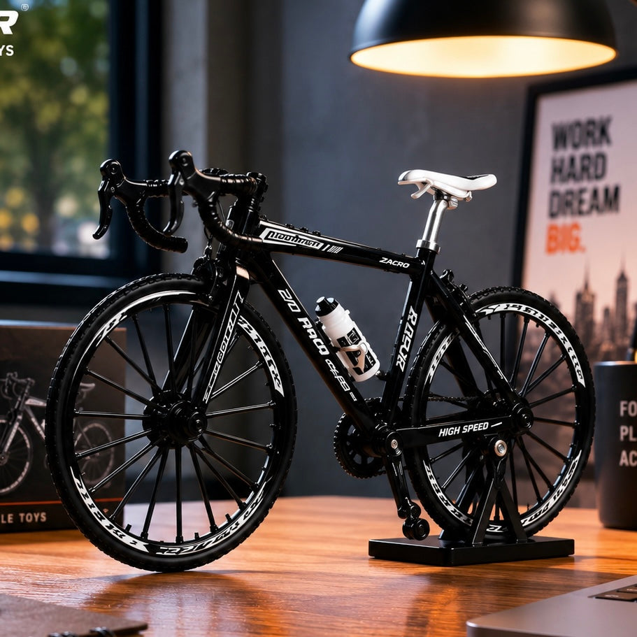 Premium 1:10 Scale Die-Cast Bicycle Toy With Realistic Design, Movable Pedals and Sturdy Metal Construction