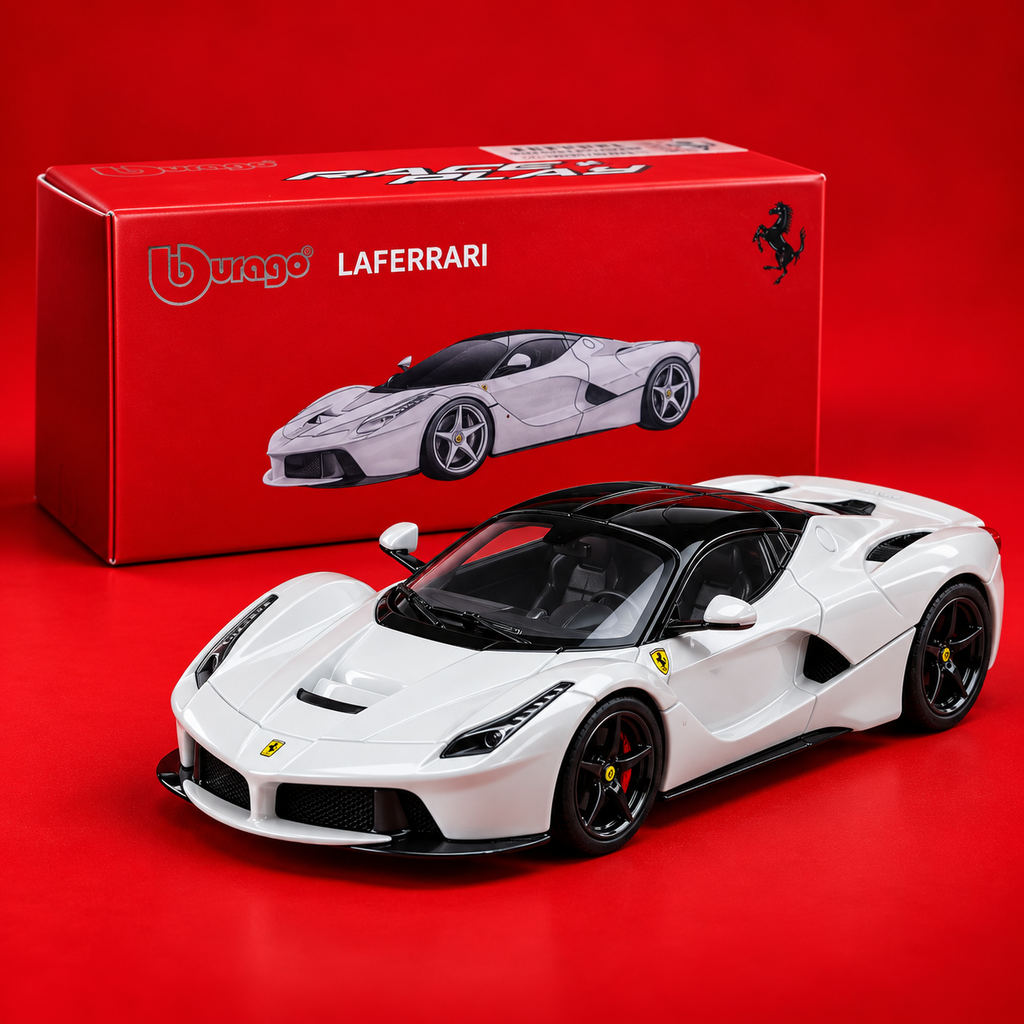 Ferrari LaFerrari 1:64 Diecast Model Car | Bburago – White