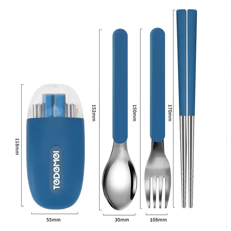 Tedemei Wanderlust Cutlery Kit, Set of 3 pcs