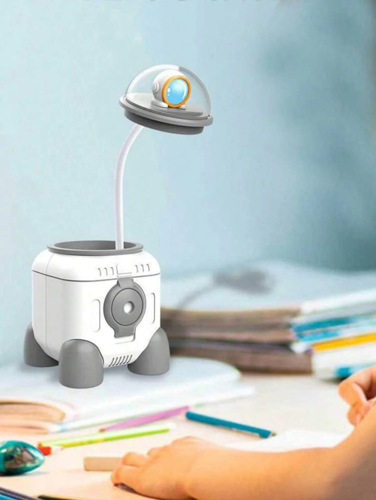 Rocket Desk Lamp, LED Table Lamp and a Pencil Sharpener