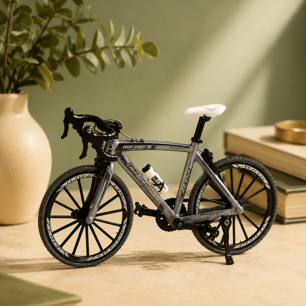 Premium 1:8 Scale Die-Cast Bicycle Toy With Realistic Design, Movable Pedals and Sturdy Metal Construction