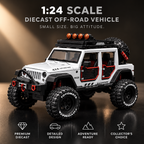 Alloy Metal 1:24 Diecast Cars for Kids, Openable Doors, Light & Engine Sound