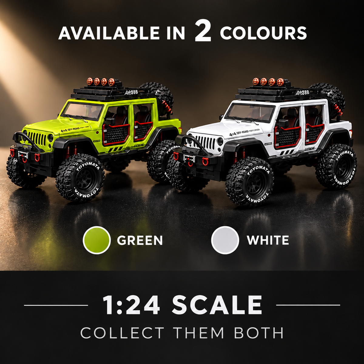 Alloy Metal 1:24 Diecast Cars for Kids, Openable Doors, Light & Engine Sound