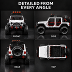 Alloy Metal 1:24 Diecast Cars for Kids, Openable Doors, Light & Engine Sound