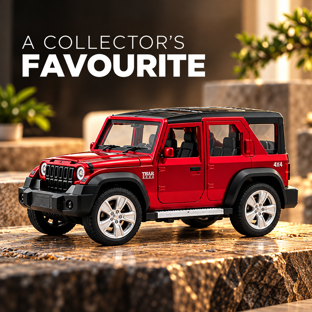 Thar Rox Diecast Models Alloy Toy Car Openable Doors with Sound & Light Pull Back