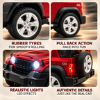 Thar Rox Diecast Models Alloy Toy Car Openable Doors with Sound & Light Pull Back