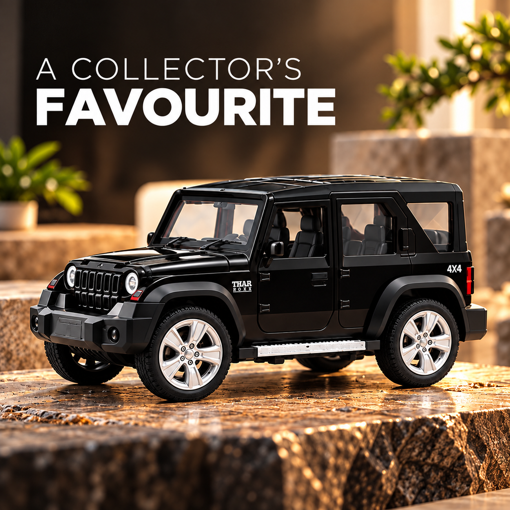Thar Rox Diecast Models Alloy Toy Car Openable Doors with Sound & Light Pull Back