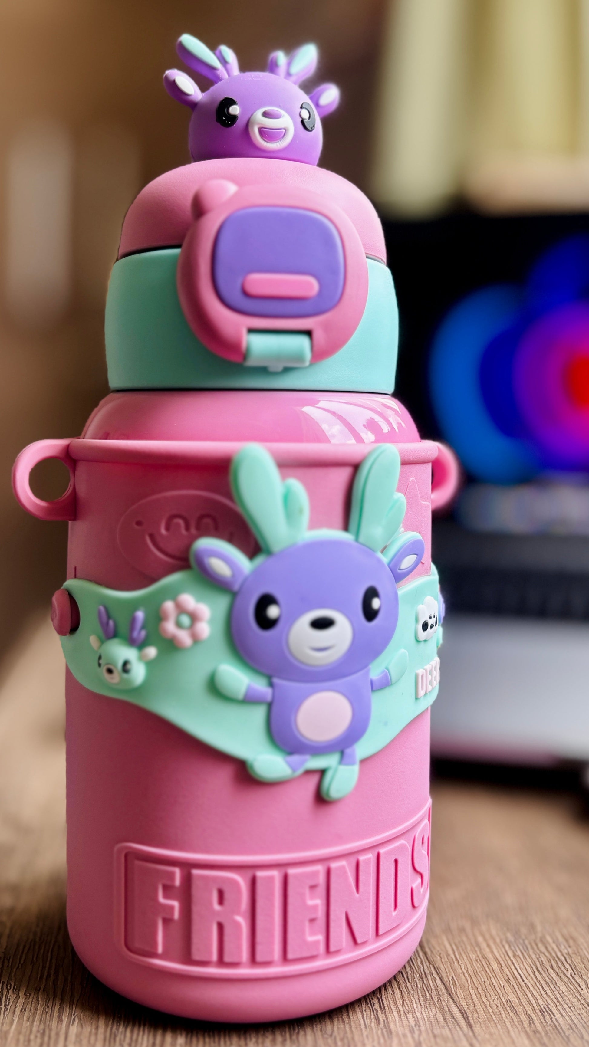 Kids Insulated Water Bottle, Stainless Steel, BPA Free, Spill-proof