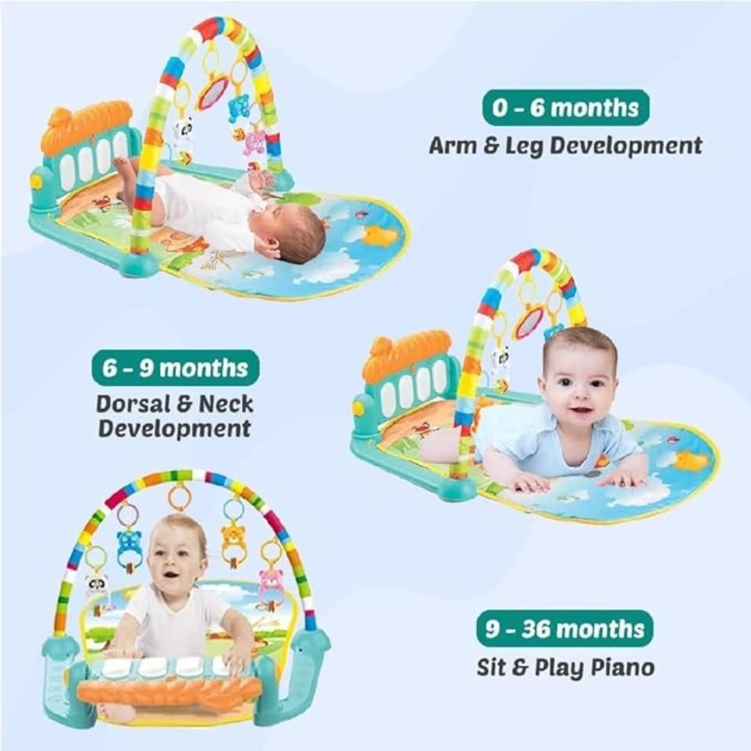 Kick and Play Multi-Function ABS High Grade Plastic Piano Baby Gym and Fitness Rack