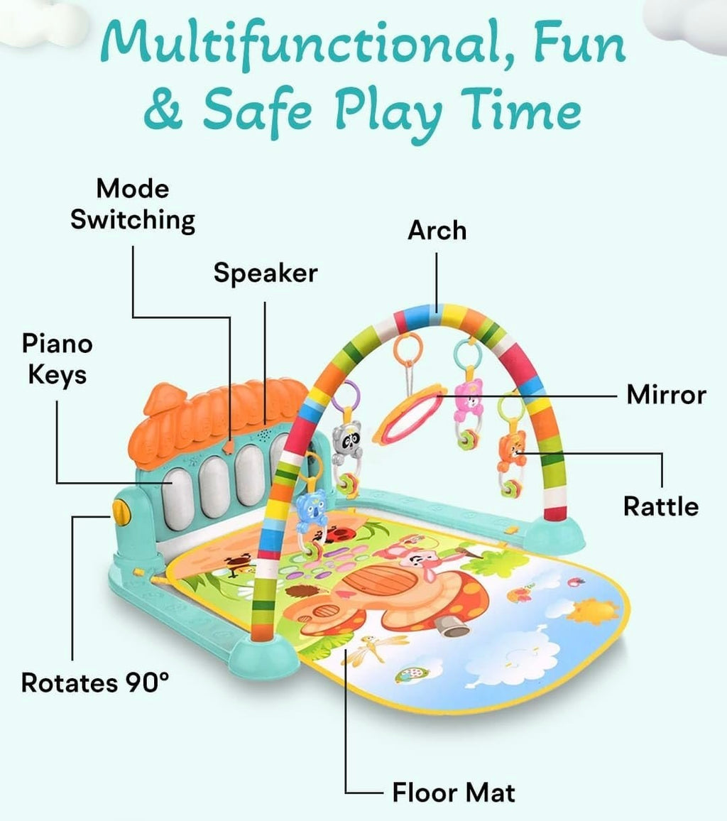 Kick and Play Multi-Function ABS High Grade Plastic Piano Baby Gym and Fitness Rack