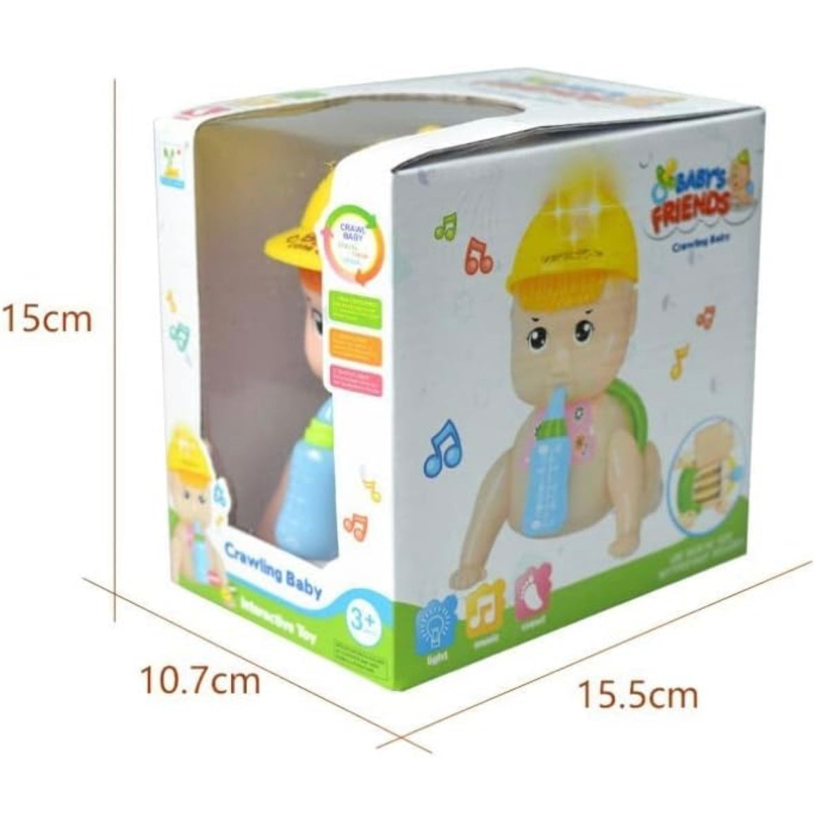 Cap Crawling Boy for Babies 6-12 Months, Light, Sound and Motion Toys