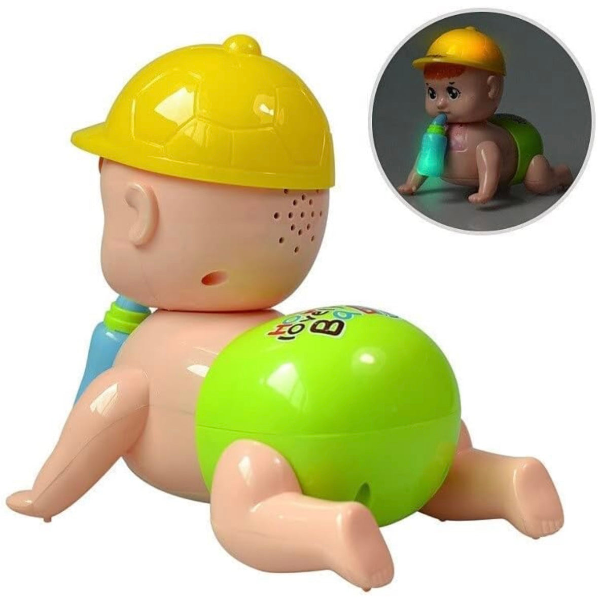 Cap Crawling Boy for Babies 6-12 Months, Light, Sound and Motion Toys