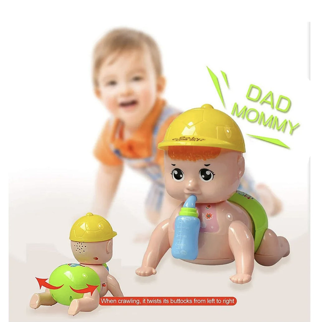 Cap Crawling Boy for Babies 6-12 Months, Light, Sound and Motion Toys