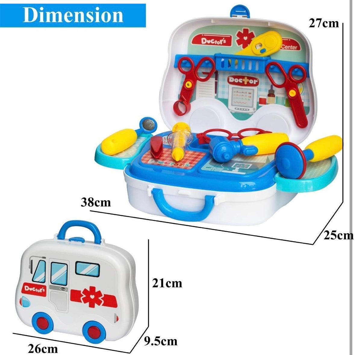 20 Pieces Pretend Play Educational Doctor Toys