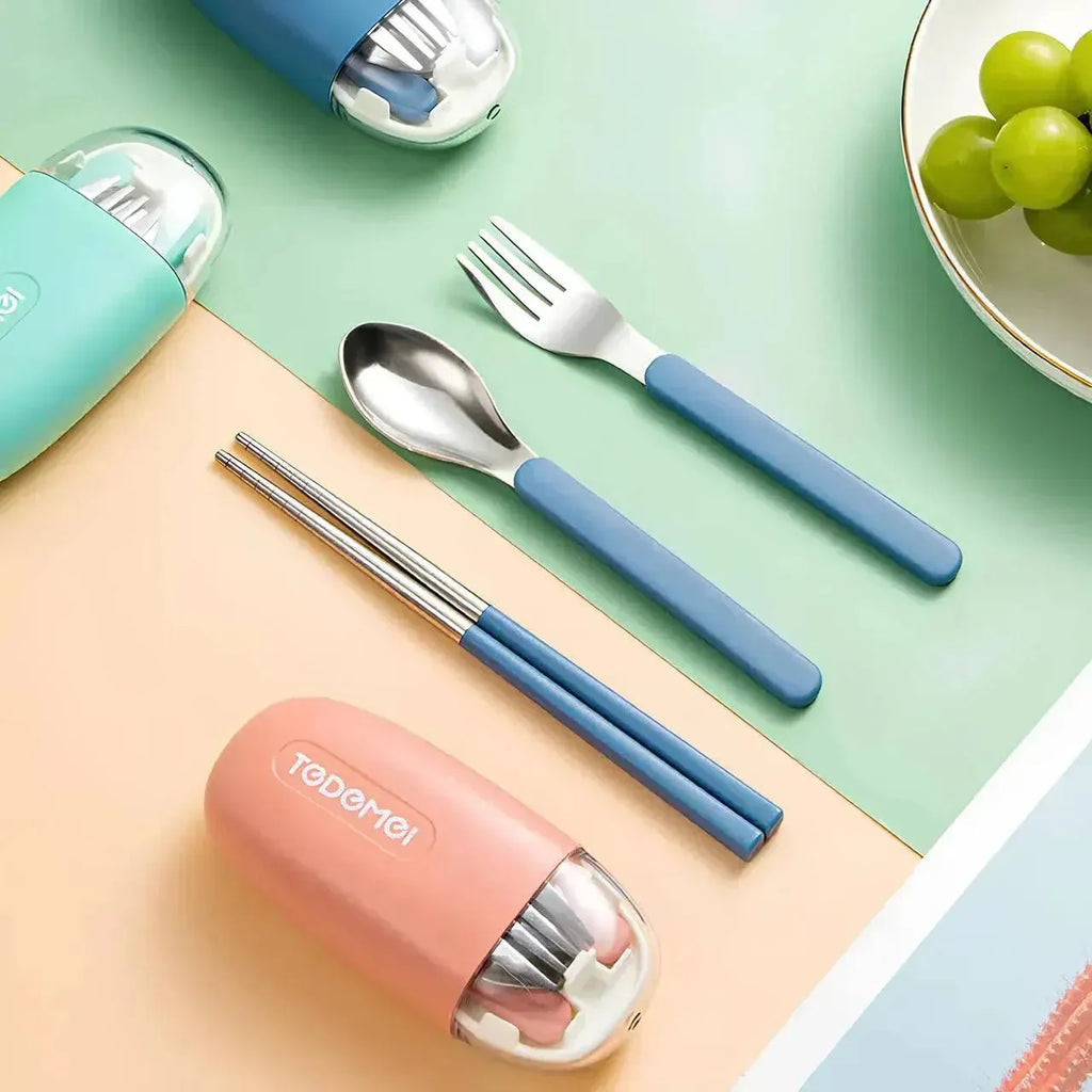 Tedemei Wanderlust Cutlery Kit, Set of 3 pcs